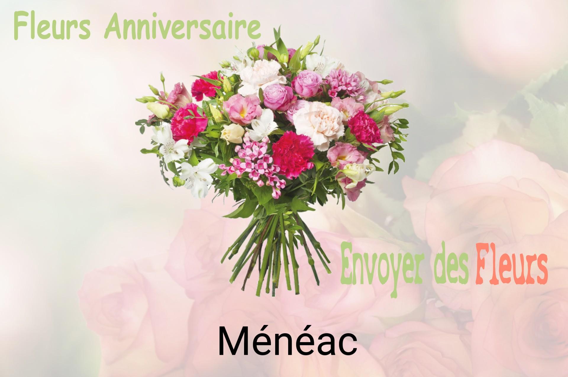 Bouquet de fleurs d’anniversaire livré à Ménéac
